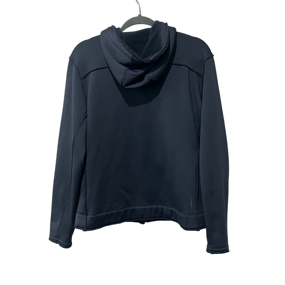 Title Nine Crash 2.0 Polartec Jacket Full Zip Hoodie Womens XL Blue Gray Fleece - Picture 3 of 9